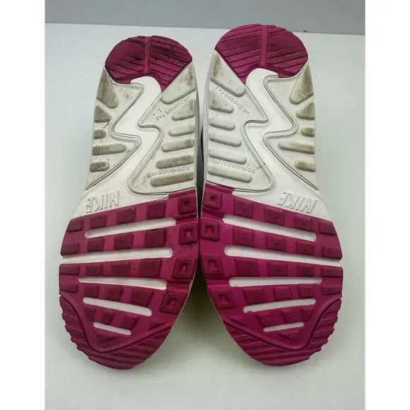 Nike Air Max 90 LTR CW5797-700 Volt Green Pink GS Size 1Y NO LACES - Picture 5 of 8